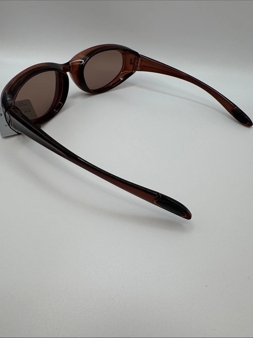 Classic Women’s Oval Brown Sunglasses with Tinted Lenses